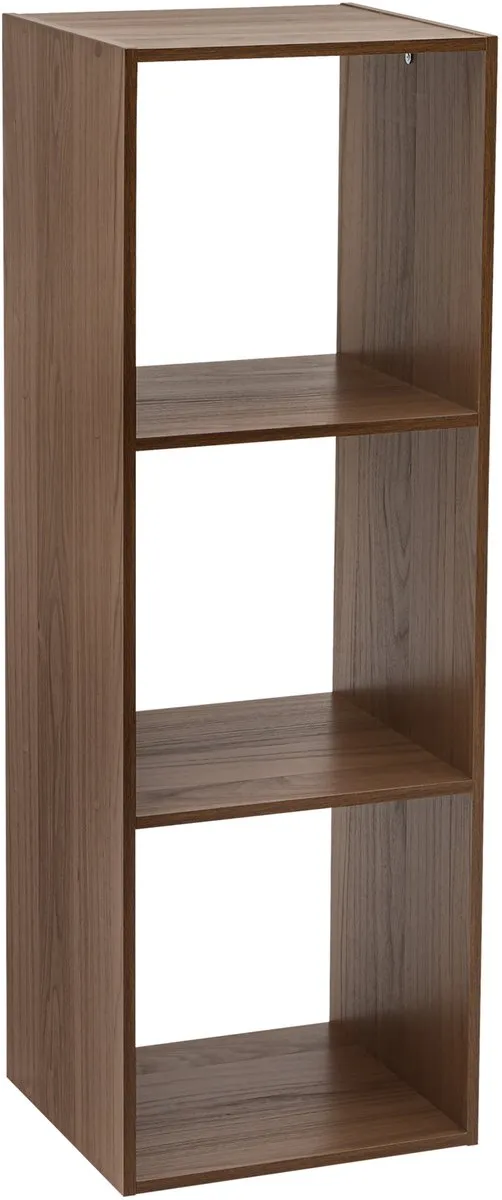 5 Five Simply Smart 5Five Mix N Modul Boekenrek - 3 Vakken - 35x32x101cm - Bruin