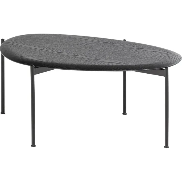 WOOOD Kota Salontafel - MDF/Fineer - Zwart - 36x92x68 black