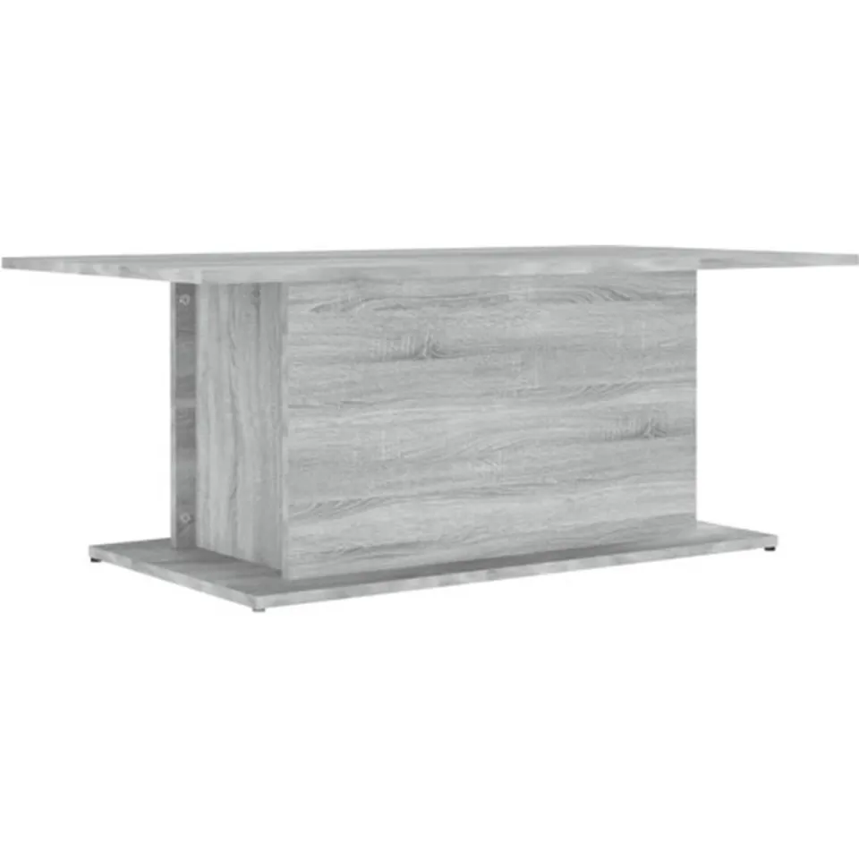 vidaXL Salontafel 102x55,5x40 cm bewerkt hout grijs sonoma eikenkleur