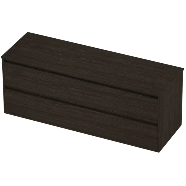 Proline Deck Badmeubelset Greeploos Symmetrisch Kader 140x46x54 cm Mokka Oak Eiken