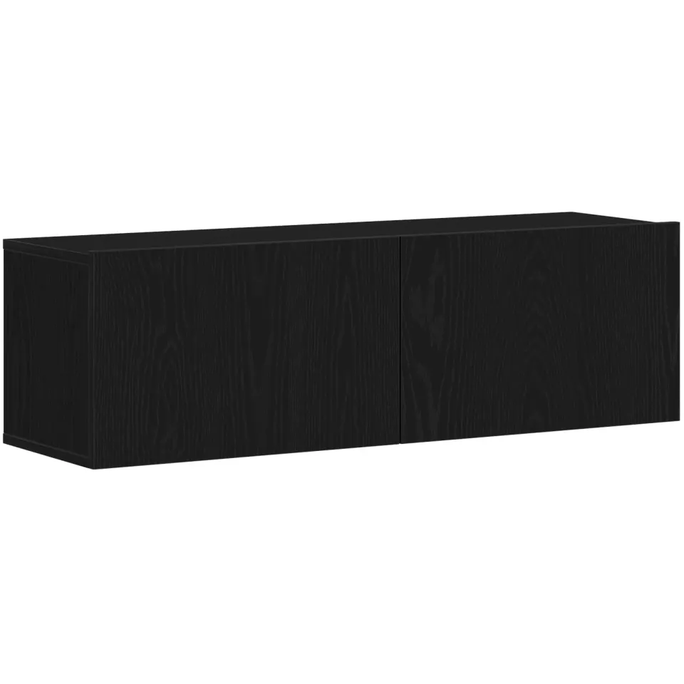 vidaXL Tv-meubelset 4 st Zwart Eiken Bewerkt hout, foto 3