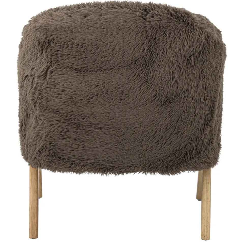 Bloomingville fauteuil Camino donkerbruin, foto 5