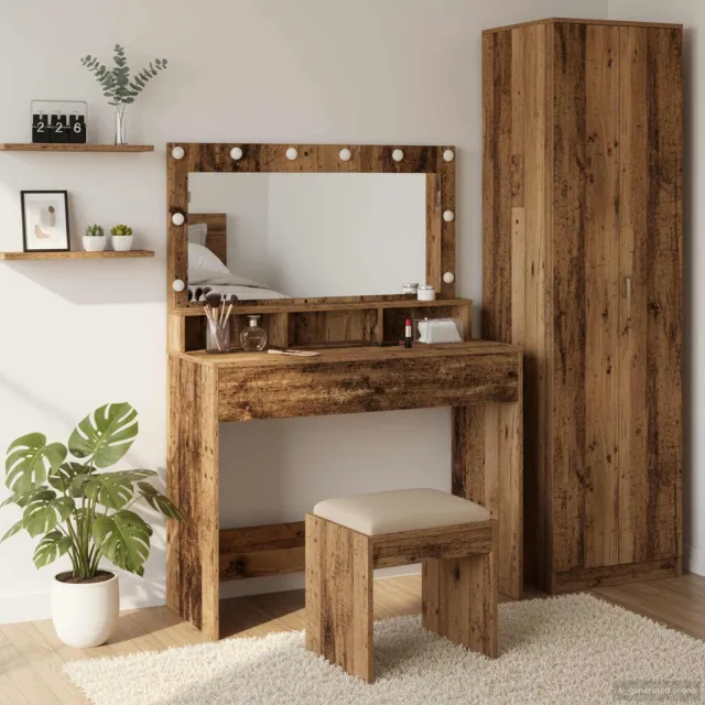 vidaXL Plafondtafel Oudhout 100 x 41 x 135 cm Bewerkt hout bruin, foto 2