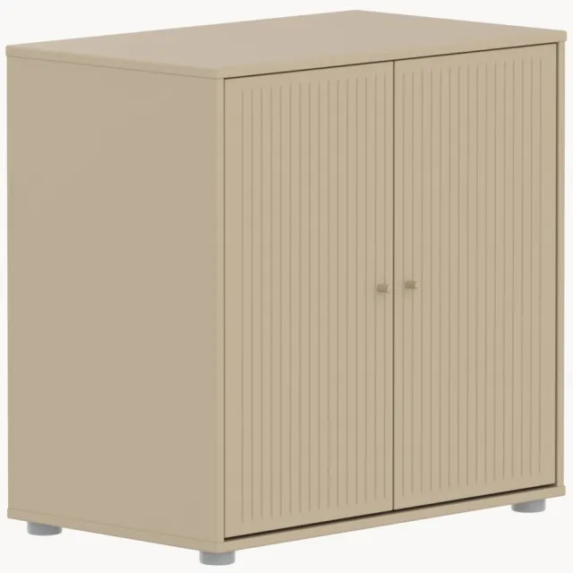 Flexa Houten kinder kledingkast Saga Beige