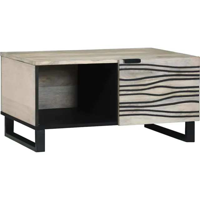 vidaXL Salontafel Wit 80 x 50 x 40 cm Bewerkt hout