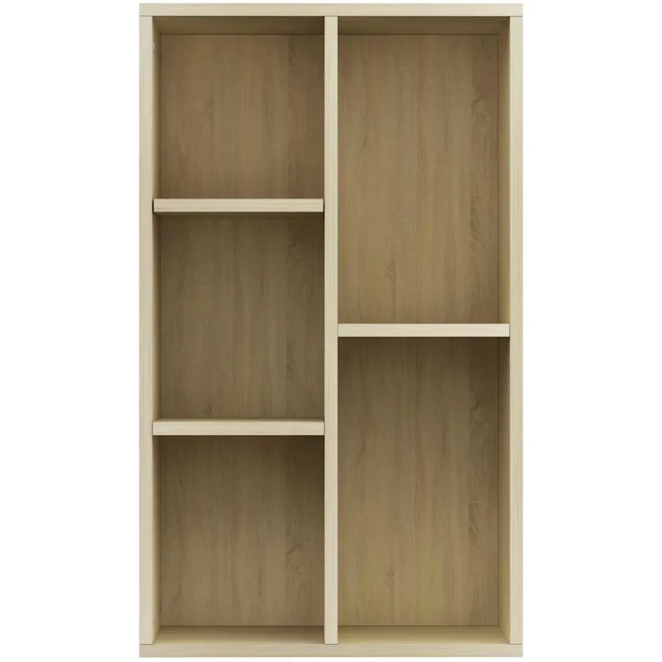 vidaXL Boekenkast/dressoir 50x25x80 cm bewerkt hout sonoma eikenkleur, foto 4