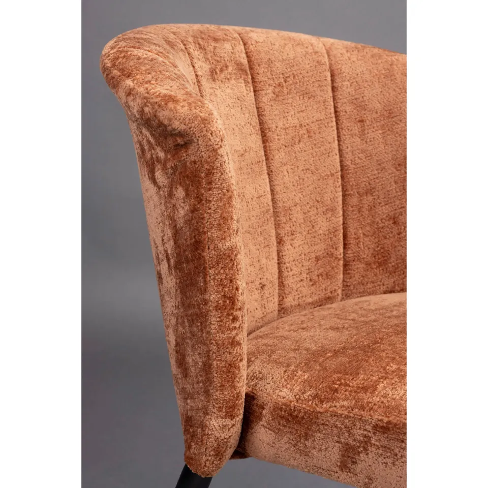 Dutchbone Georgia eetkamerstoel terracotta, foto 5