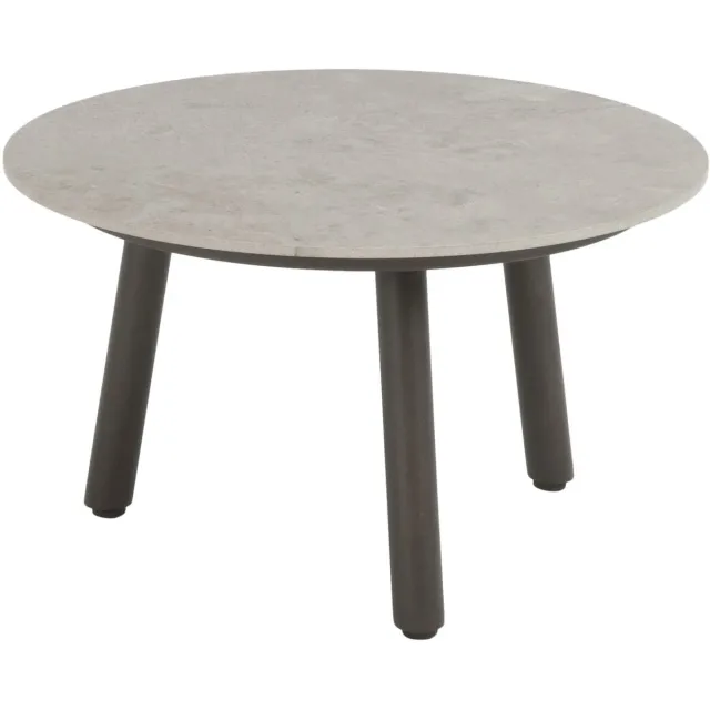 4 Seasons Outdoor Salute lounge tuintafel 60xH35 cm ceramic terre Taste 4SO bruin / terre