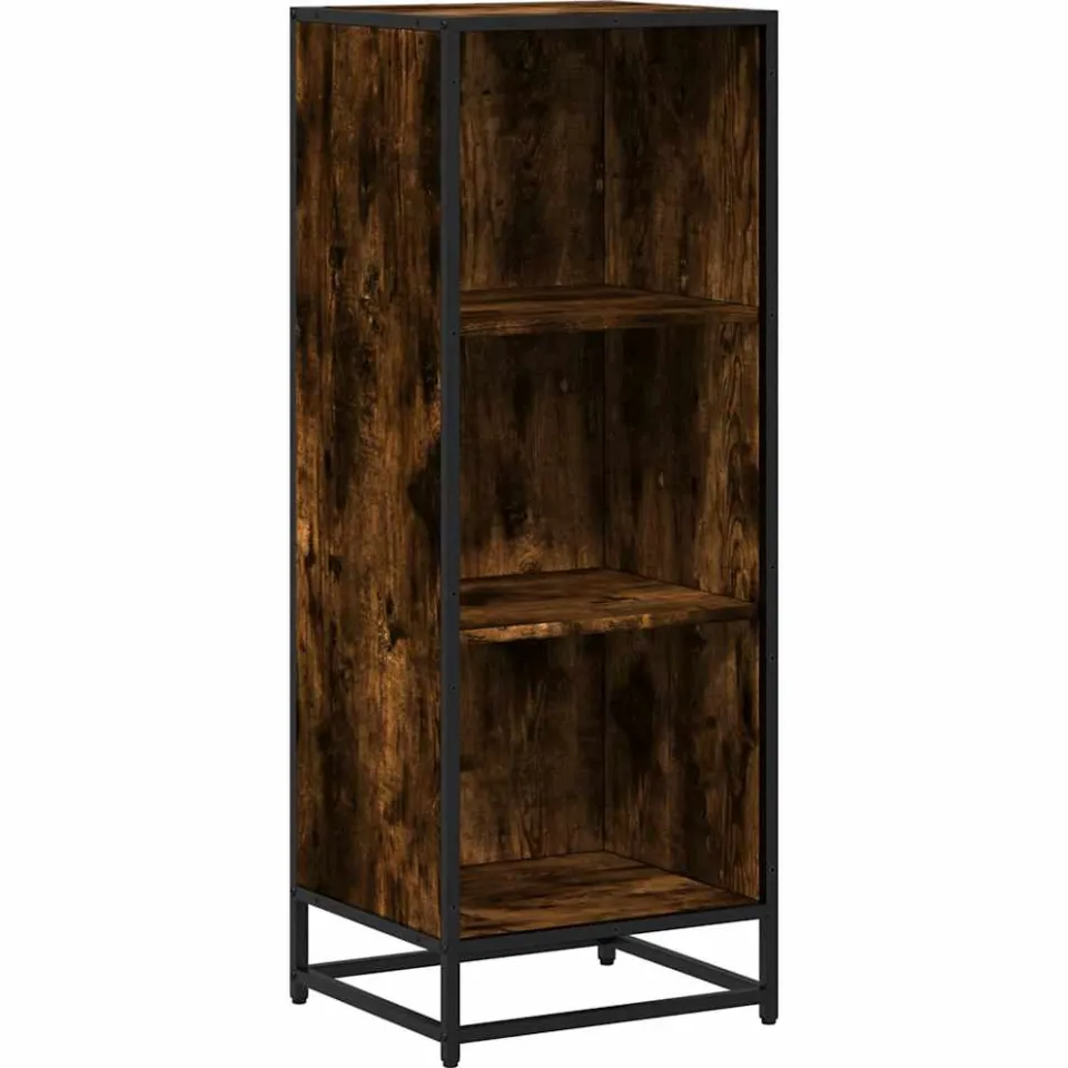 vidaXL Boekenkast 40x35x107,5 cm bewerkt hout gerookt eikenkleurig, foto 3