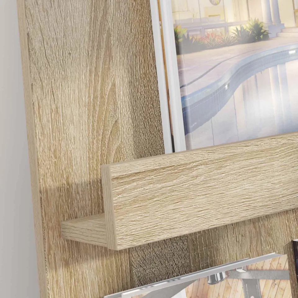 vidaXL Tijdschrift Rek Sonoma Eiken 51 x 11 x 102 cm Bewerkt hout, foto 4