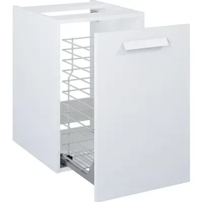 Elita Wastafelonderkast Ness 40cm - Hoogglans Wit Glanzend - Met 2 Lades, foto 2