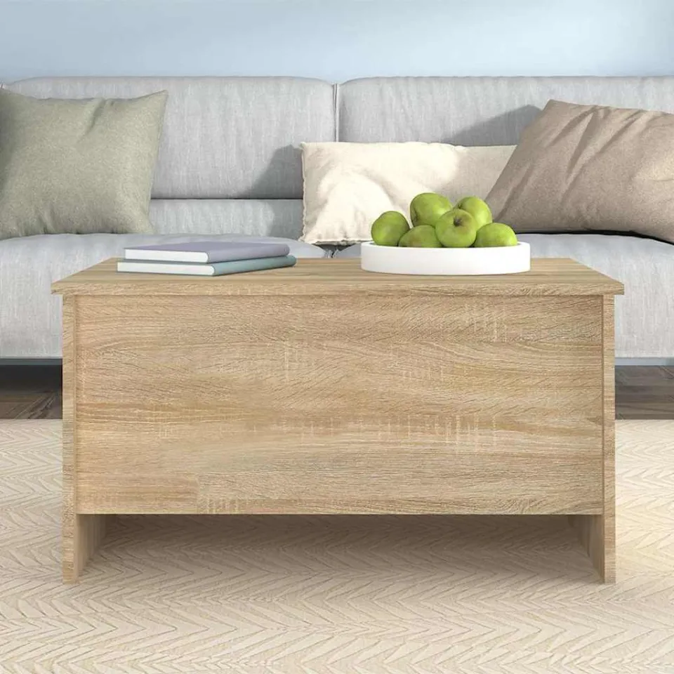 vidaXL Salontafel 80x55,5x41,5 cm bewerkt hout sonoma eikenkleurig, foto 3