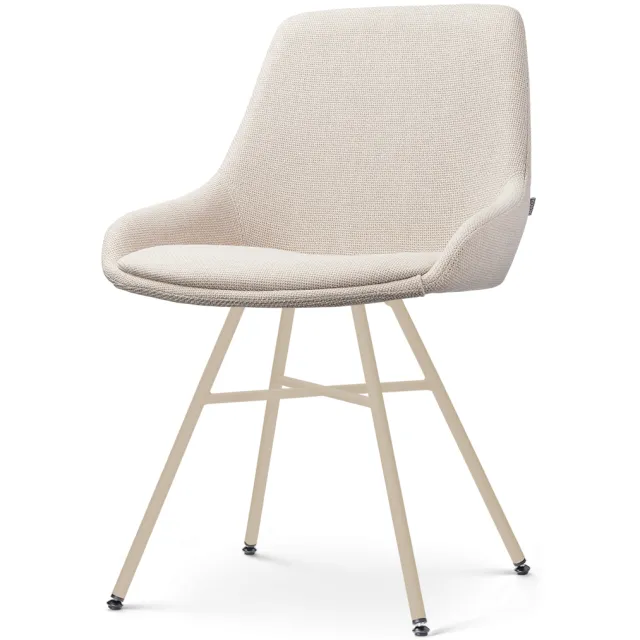 Nolon Noa-Isa eetkamerstoel beige - beige onderstel