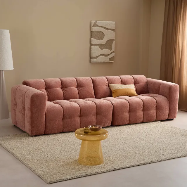 NOUS Living 4-zitsbank Lina roze, foto 2