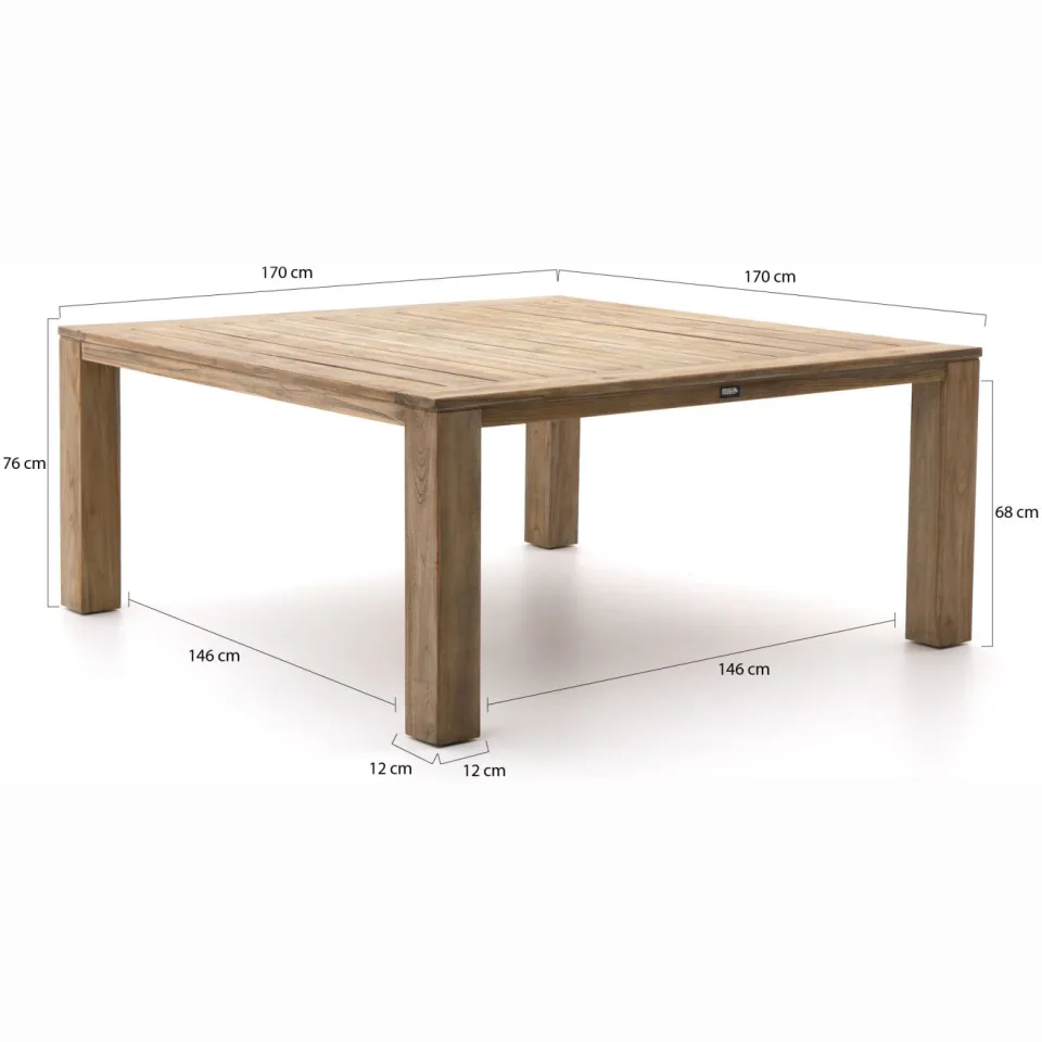 Hartman tuinmeubelen Hartman Sophie/ROUGH-X 170cm dining tuinset 9-delig bruin, foto 4