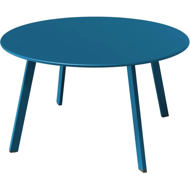 Imperatoris Salontafel - Geschikt voor Woonkamer, Thuiskantoor & Buiten - Stijlvolle Salon Tafel en Sidetable - Blauw - 70 x 70 x 40 cm - van Imperatoris