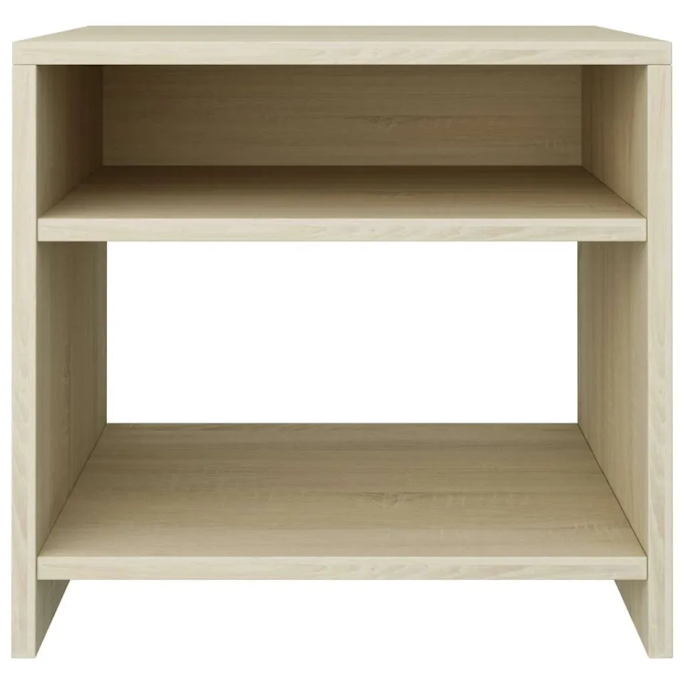vidaXL Nachtkastjes 2 st 40x30x40 cm bewerkt hout sonoma eikenkleurig, foto 4