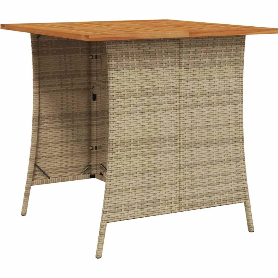 vidaXL 6-delige tuinbankset met kussens L-vormig beige polyrotan, foto 3