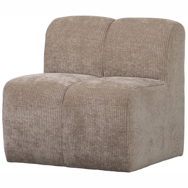 WOOOD Mojo eetbankje met rugleuning bruin dark sand