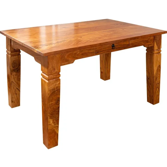 MASSIVMOEBEL24 .DE OXFORD #0604 eettafel lichtbruin gelakt acacia 180x90x76 cm (BxTxH)