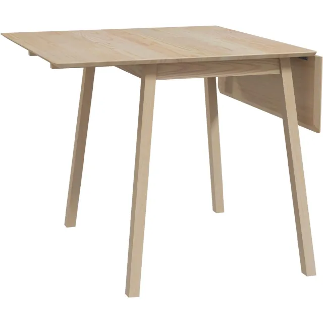 Homona Klaptafel - Uitklapbare eettafel van hout - Voor 2 tot 4 personen - 110 x 86 x 75 cm - Natuurhout Bruin