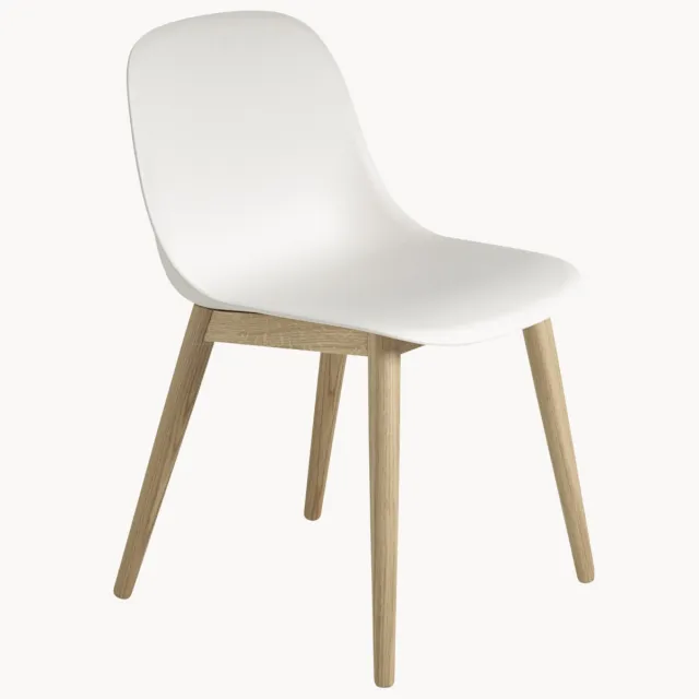 Muuto Eetkamerstoel Fiber Wit