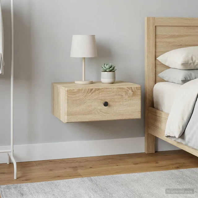 vidaXL Wandbeugel Bedkast 2 st Sonoma Eiken 49 x 34,5 x 20 cm, foto 2