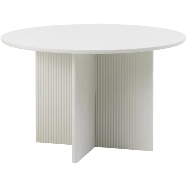 Nest of Nora Ronde eettafel Lona - 110 cm - MDF - Greige Grijs