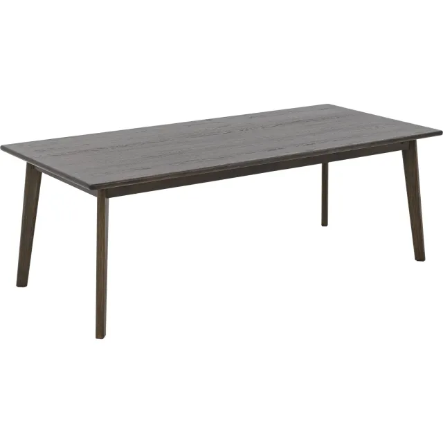 Goossens Eettafel Dina - 180 x 76 x 90 - Essenhout - bruin - rechthoekig donkerbuin gelakt