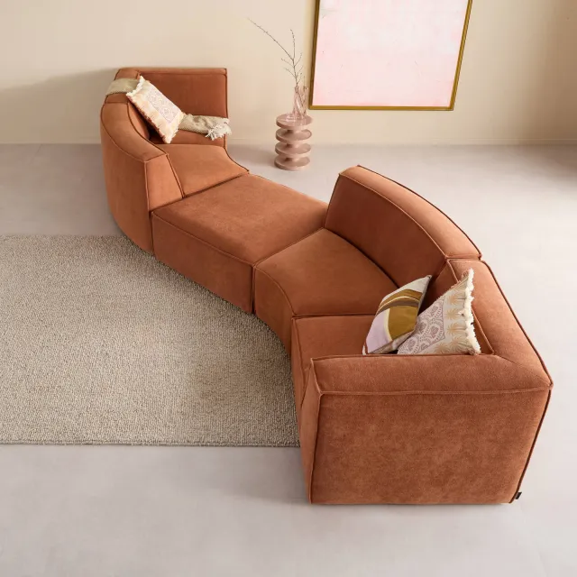 NOUS Living Newton 4-zitsbank terra, foto 2
