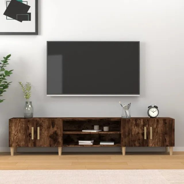 vidaXL Tv-meubel 180x31,5x40 cm bewerkt hout gerookt eikenkleurig, foto 2