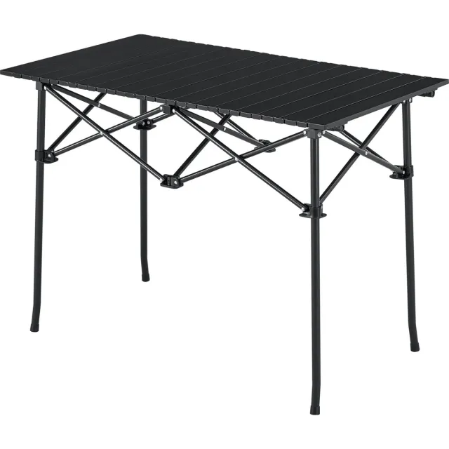 en.casa Tuintafel Castilenti klaptafel 94x55x68 cm zwart [en.casa]