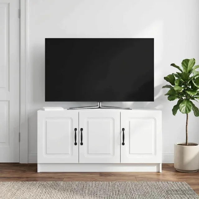 vidaXL TV-kast Wit 99 x 34,5 x 47 cm Bewerkt hout, foto 2