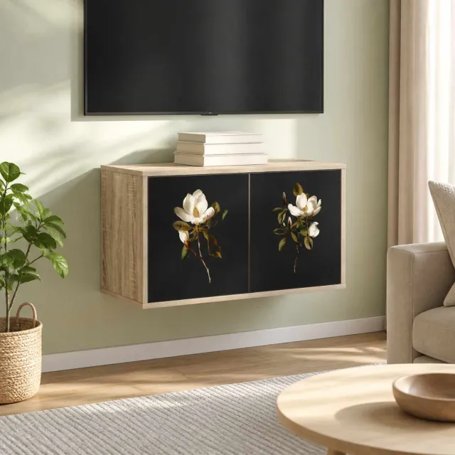 vidaXL Wandgemonteerd tv-meubel BREMEN 69 x 33 x 40 cm Sonoma Eiken Bruin