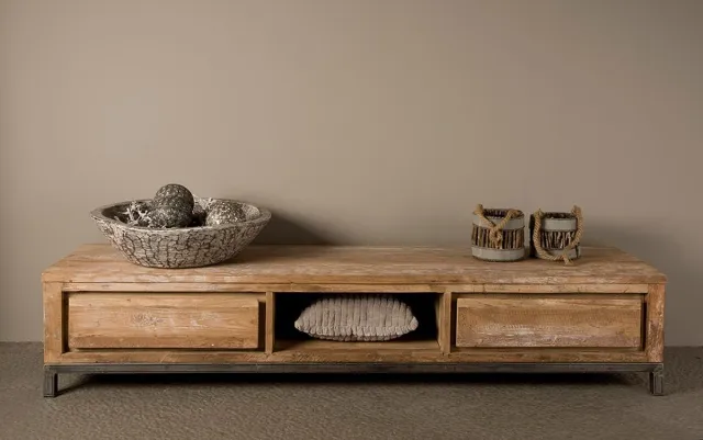 TOFF Venetië TV stand 180 - 2 Drws. Naturel