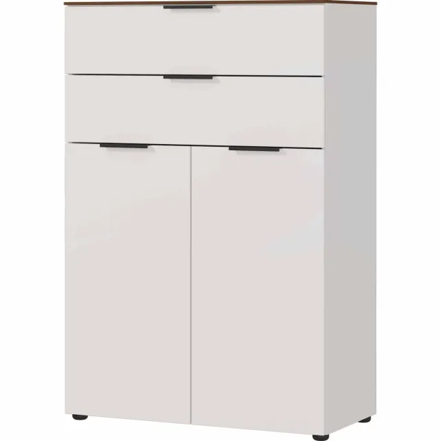 Opbergkast Ivory Zand/Walnoot