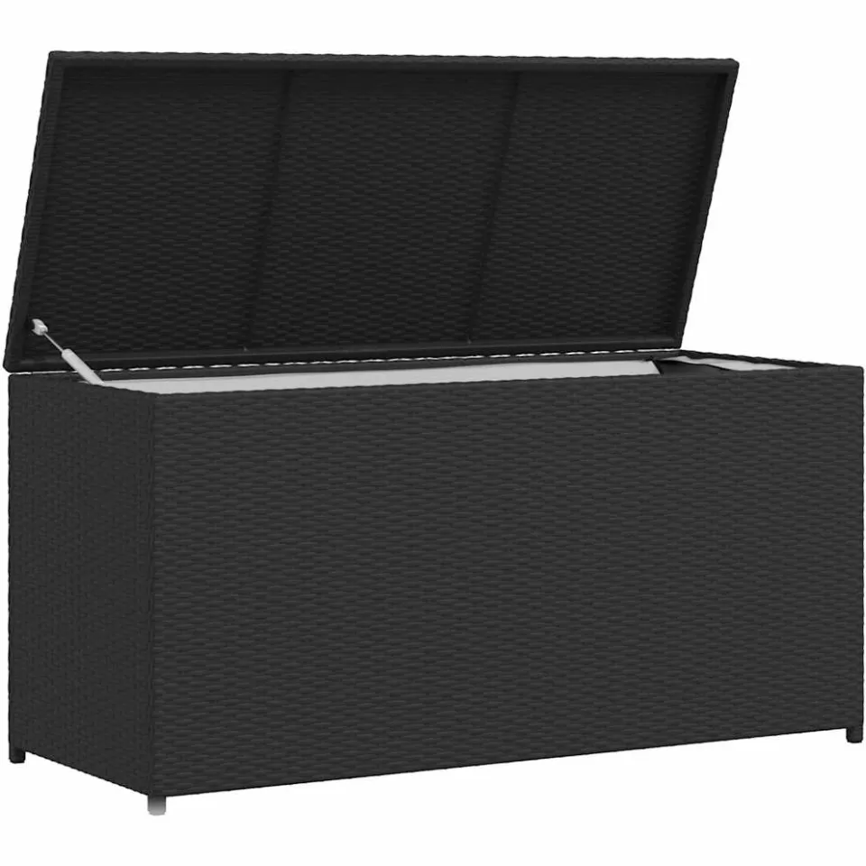 vidaXL Tuinbox 120x50x60 cm poly rattan zwart, foto 4