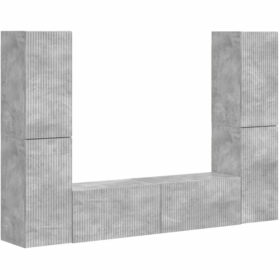 vidaXL Tv-meubelset 6 st 31 x 30 x 60 cm Betongrijs grijs, foto 3