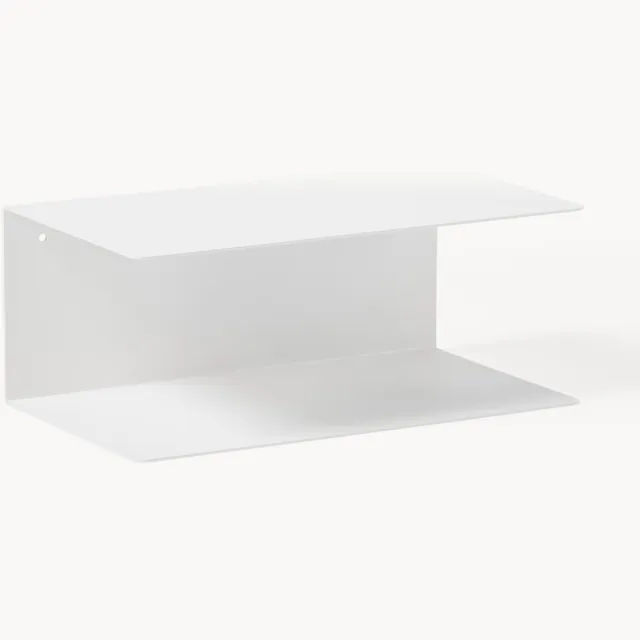 AC Design Metalen wandnachtkastjes Neptune, 2 stuks Wit