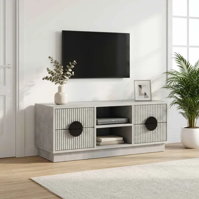 vidaXL Tv-meubel VENRAY 101 x 36,5 x 40 cm Betongrijs