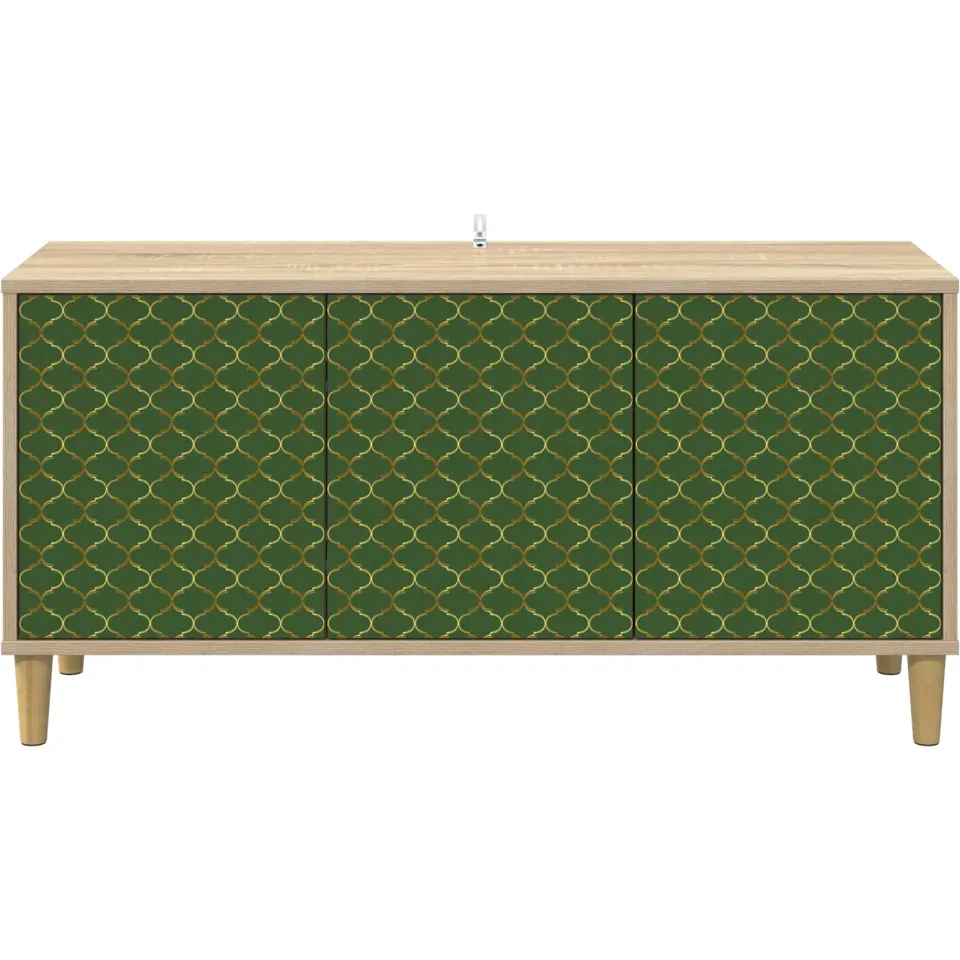 vidaXL Tv-meubel GELEEN 102 x 33 x 50 cm Sonoma Bewerkt hout bruin, foto 4