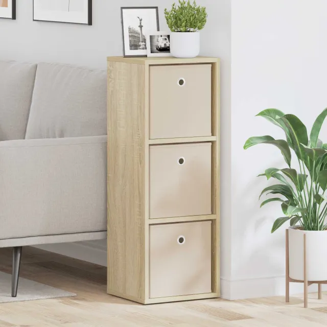 vidaXL Dressoir met lade Sonoma Eiken 30,5 x 27 x 84,5 cm Bruin