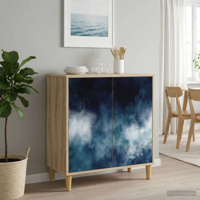 vidaXL Dressoir RAALTE Sonoma 69 x 33 x 75 cm Bewerkt hout Bruin
