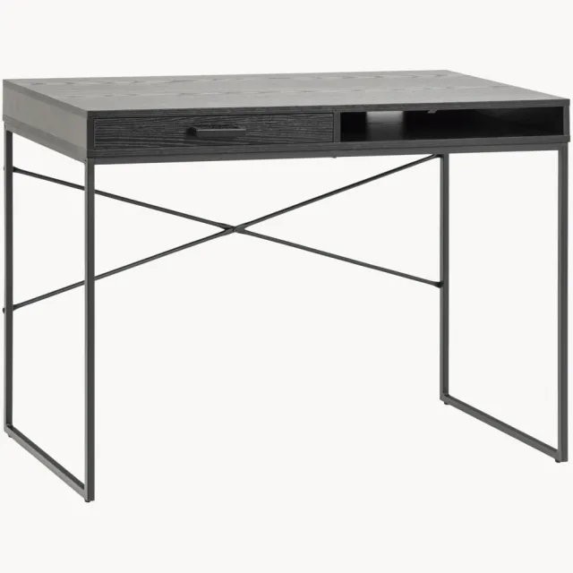 AC Design Bureau Seaford met lades Zwart
