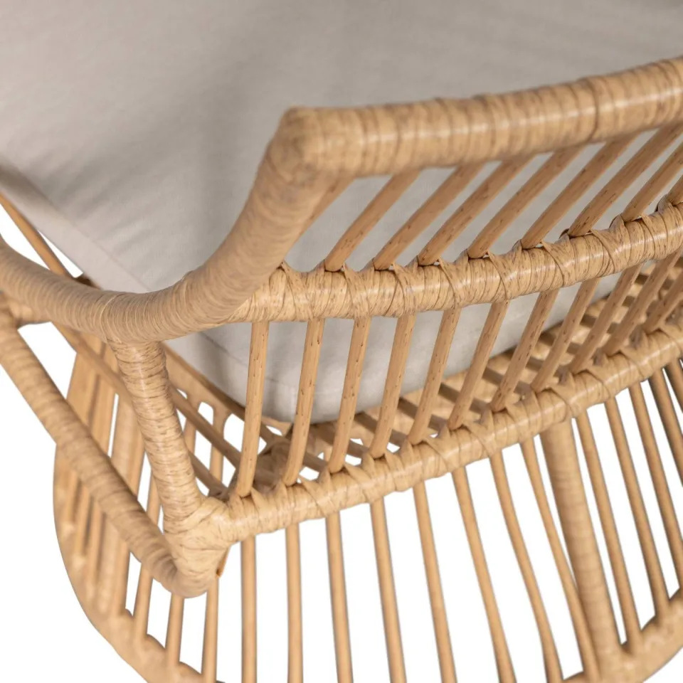 WOOOD Alatna Tuinstoelen - Wicker - Naturel - Set van 2, foto 8