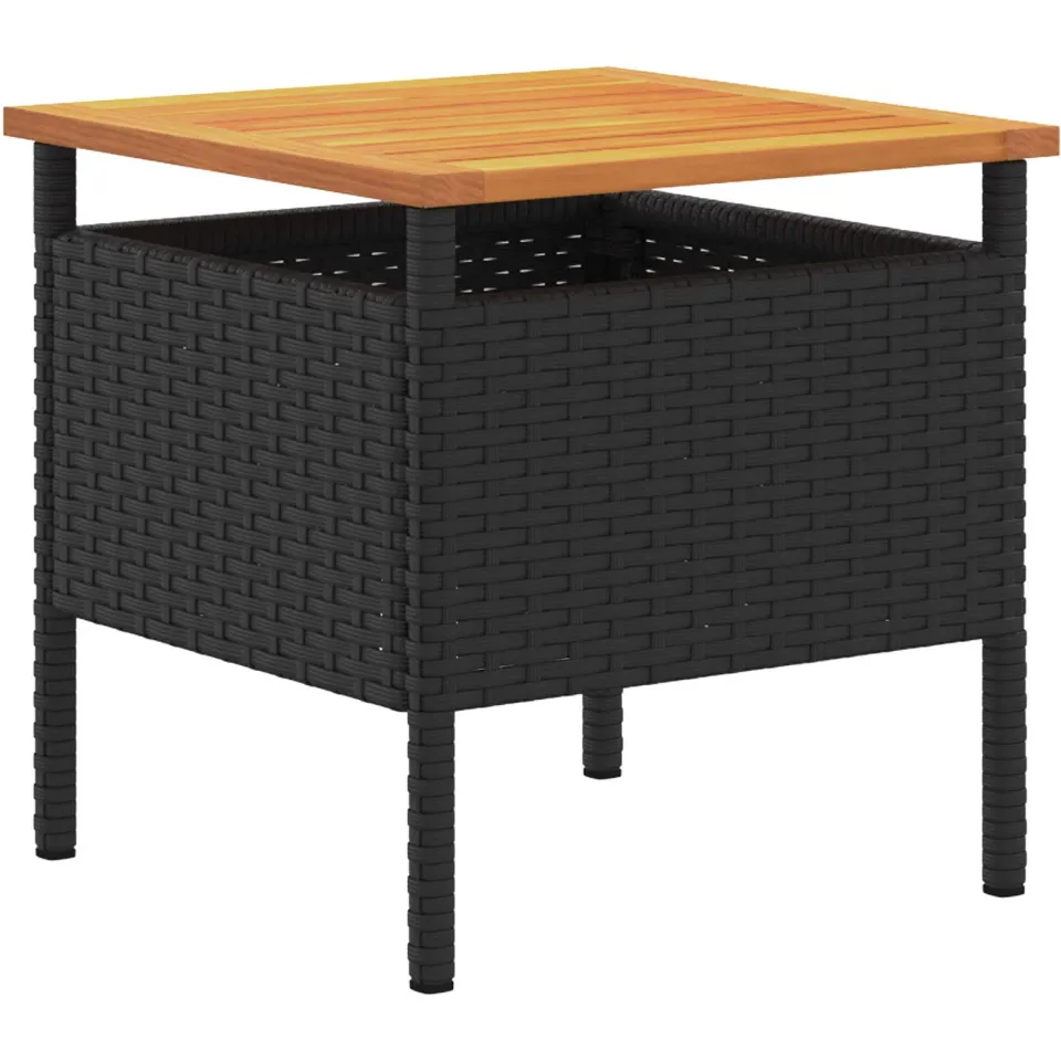 vidaXL Tuinset Zwart poly rattan, foto 4