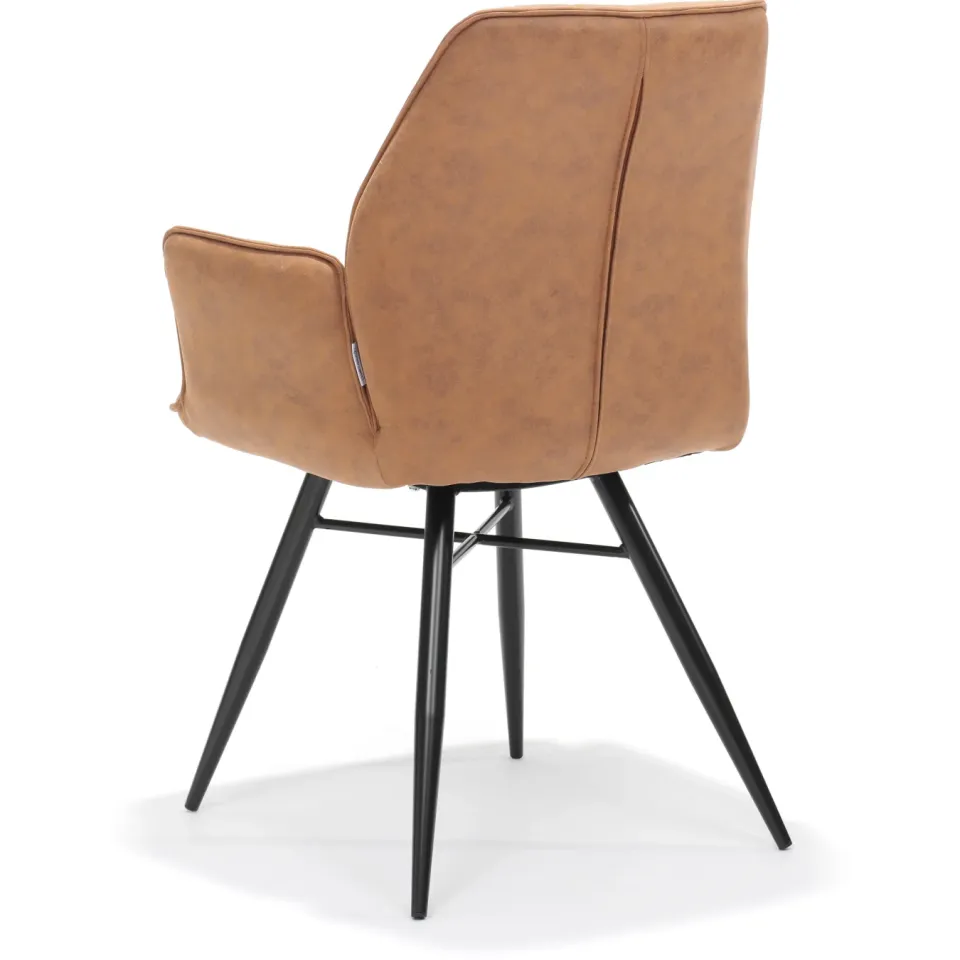 armstoel Puk cognac, foto 2