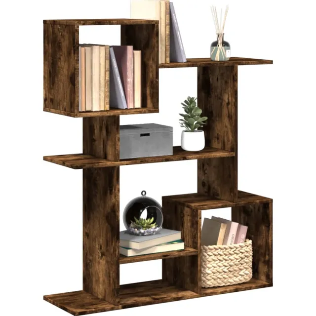 vidaXL Kamerscherm / boekenkast 92x29x112 cm hout gerookt eiken Bruin
