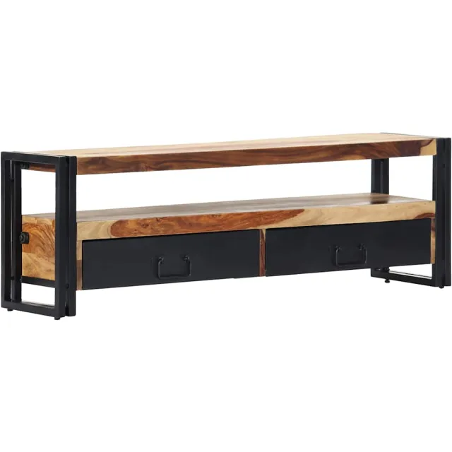 vidaXL Tv-meubel 120x30x40 cm massief acaciahout Bruin