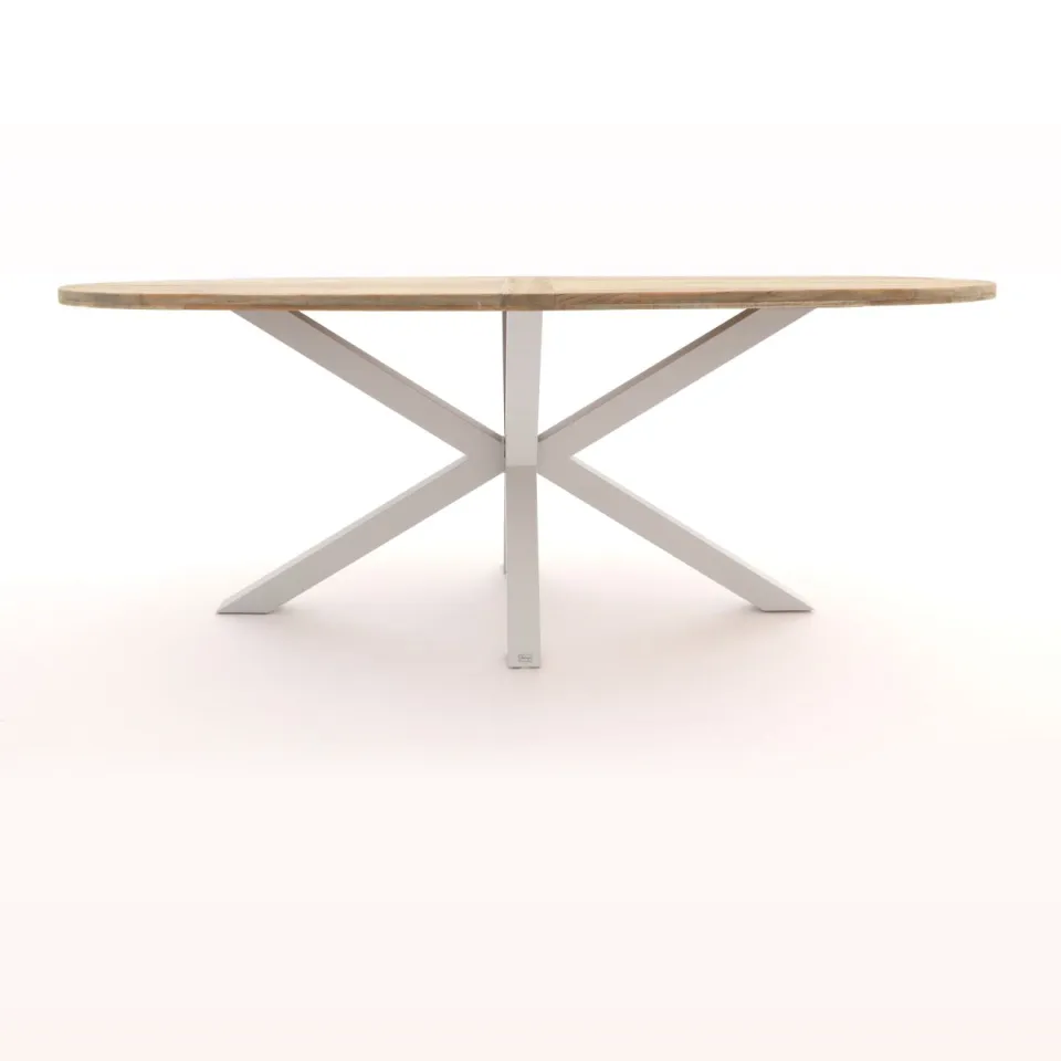ROUGH Furniture ROUGH-Y Ellips bartafel 240x120cm bruin, foto 2